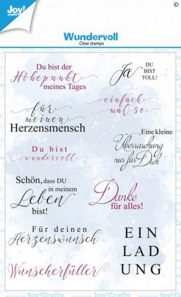 Joycrafts Stempel - Wundervoll